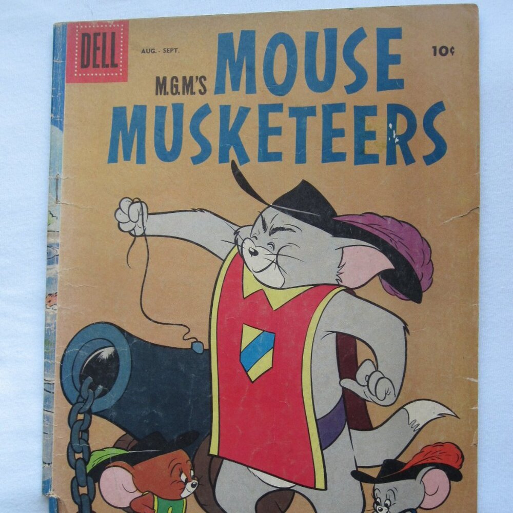 1958 Dell Comic Book: MGM's Mouse Musketeers #14, 10c cover